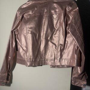 INC International Concepts Shimmering Rose Jean Jacket
